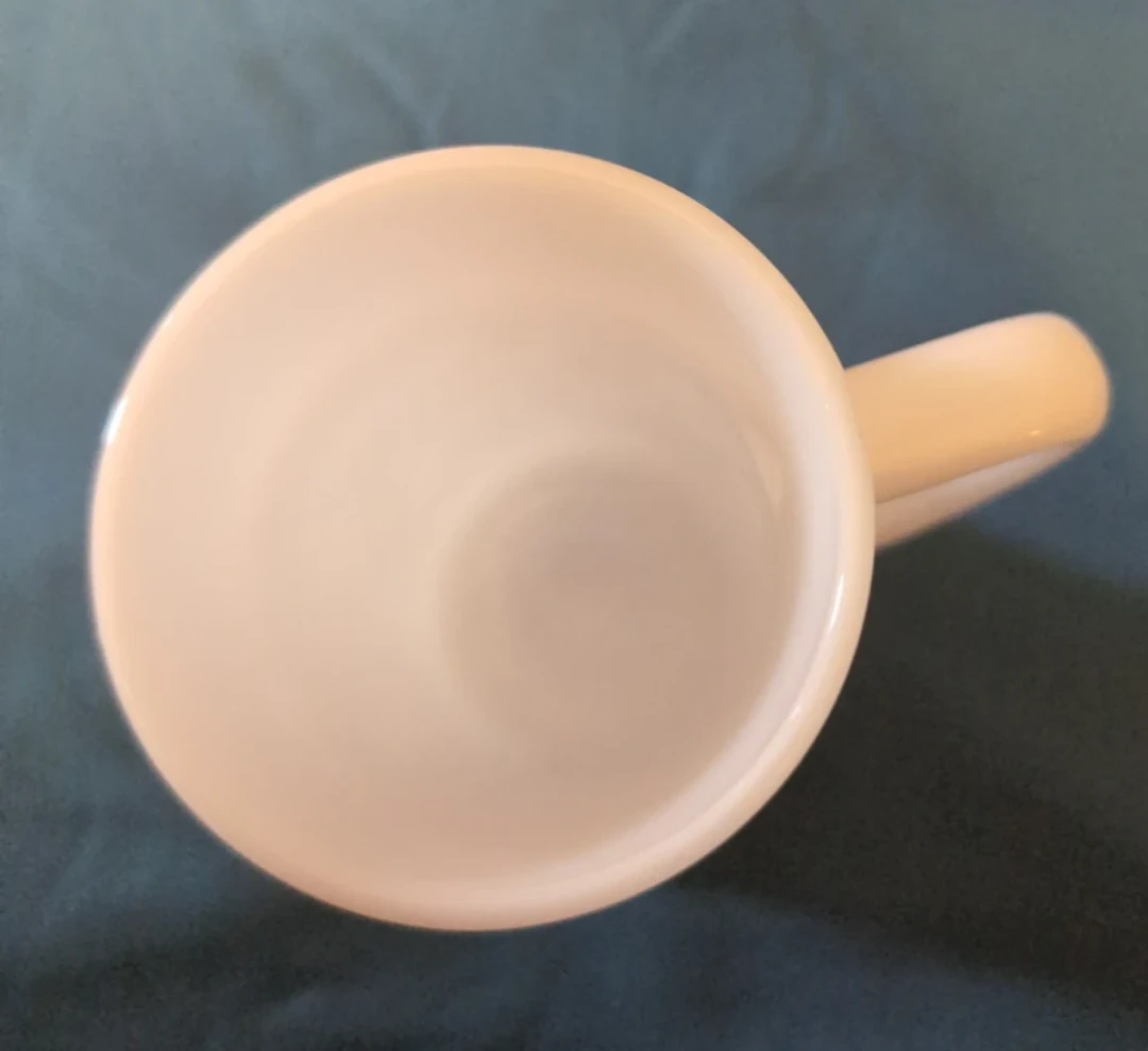 Vintage White Milk Glass Beer Stein - photo 4