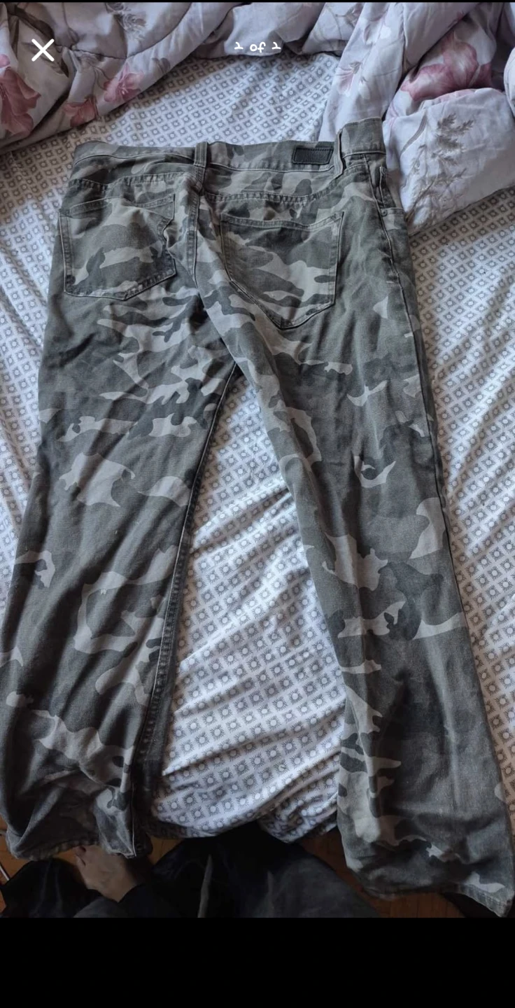 Camo pattern denim pants - photo 2