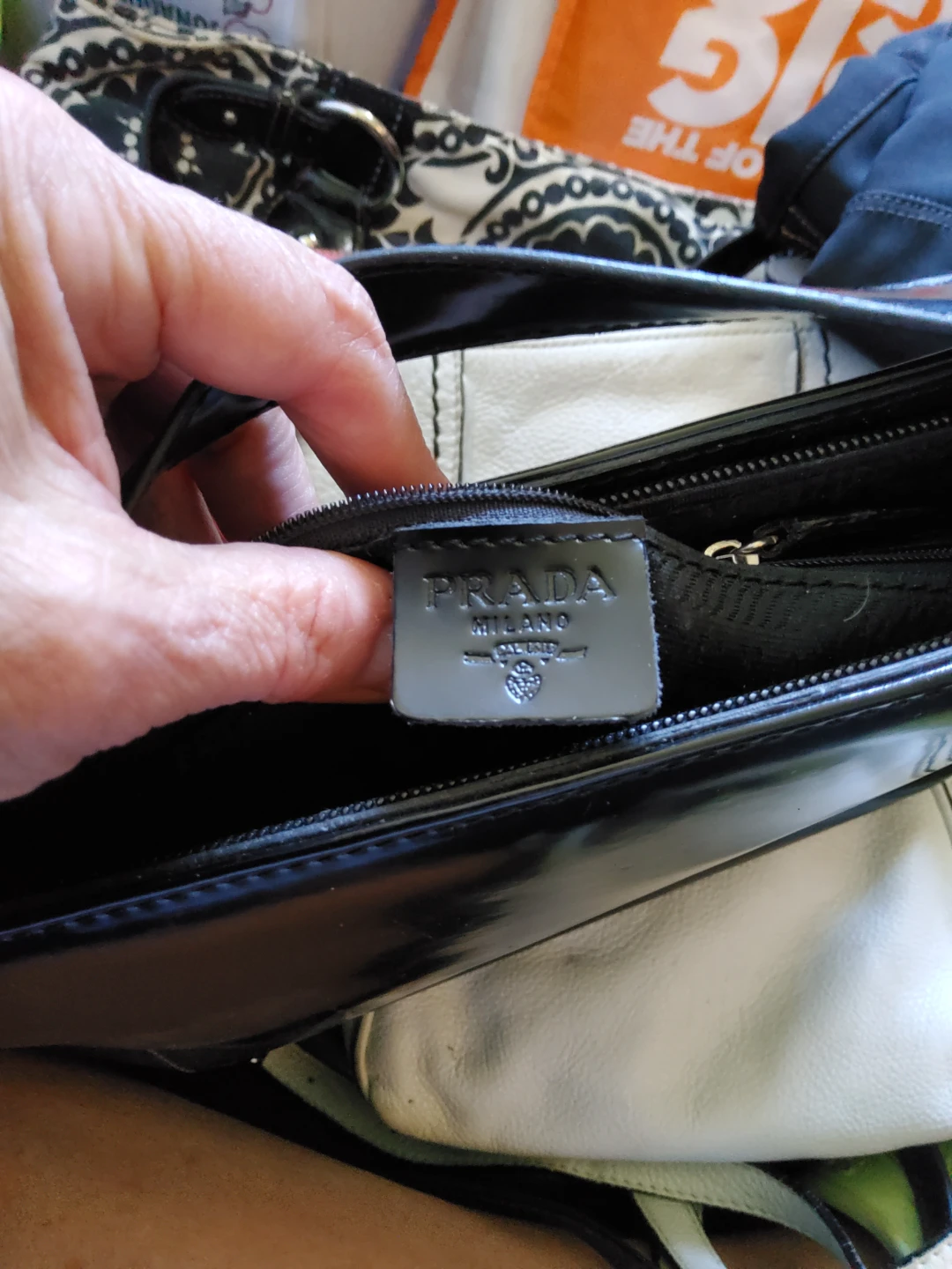 Prada patten leather