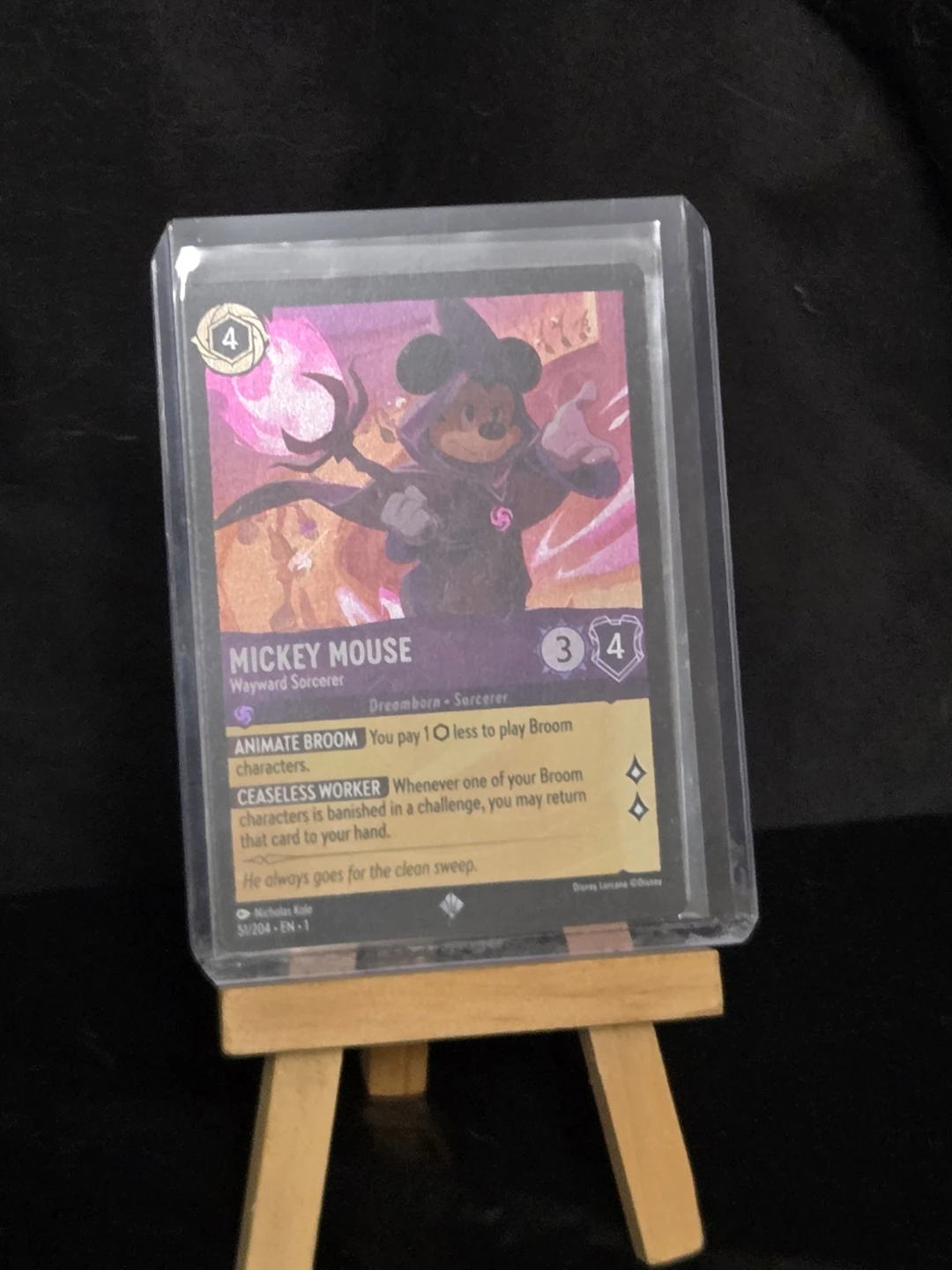 Disney Lorcana Mickey Mouse Wayward Sorcerer