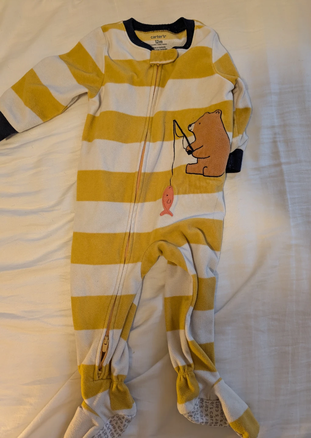 Lot of 7 Carter's Fleece Sleepers 6- 12M - photo 3