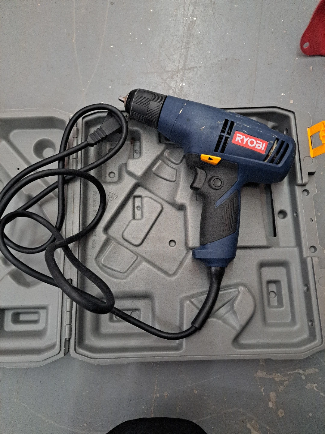 Ryobi Corded Drill with Carrying Case