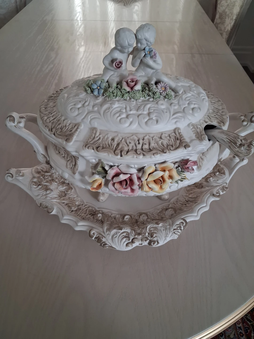 Brand new, very beautiful, handmade Italian soup bowl