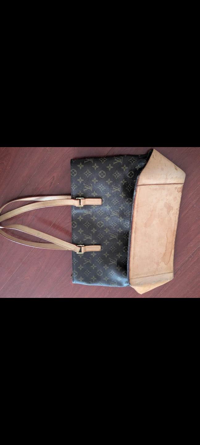 Vintage Louis Vuitton Monogram Canvas Tote with Gold Buckle - photo 2