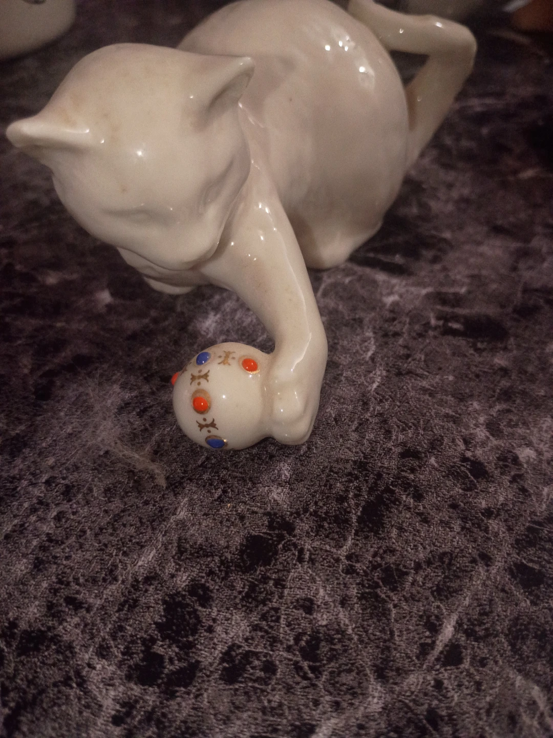 Vintage Porcelain Cat Figurine
