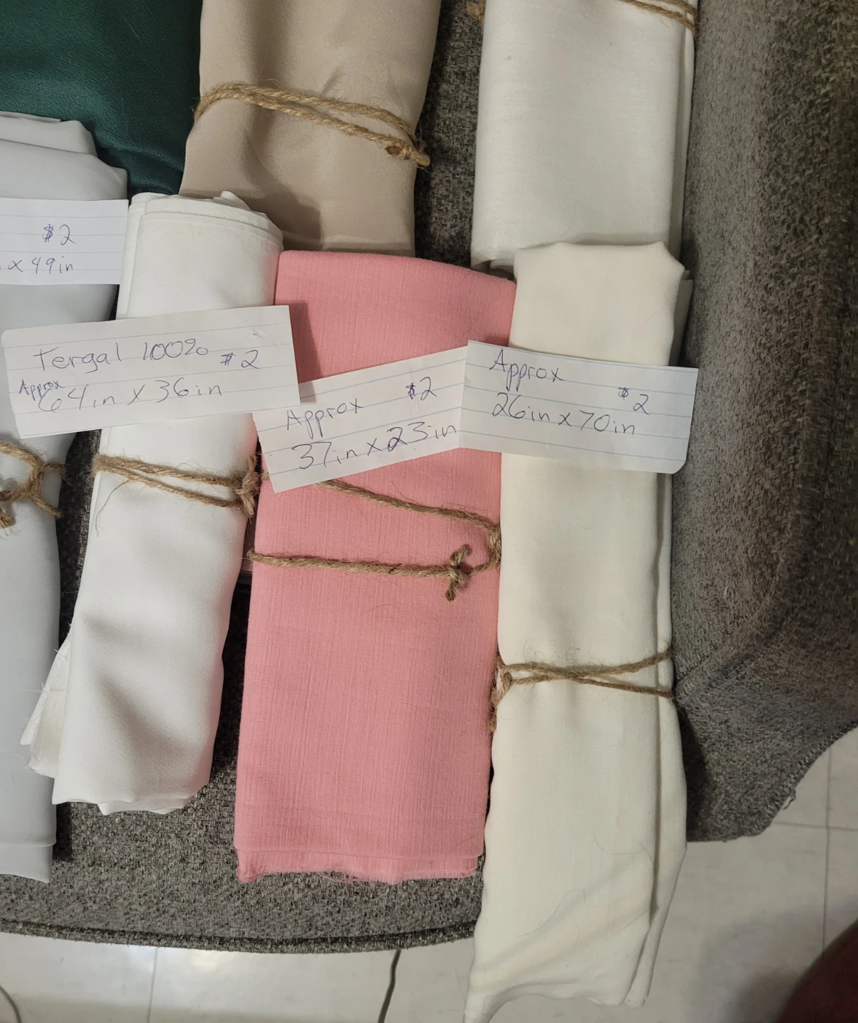 Fabrics ($2 each) - photo 4