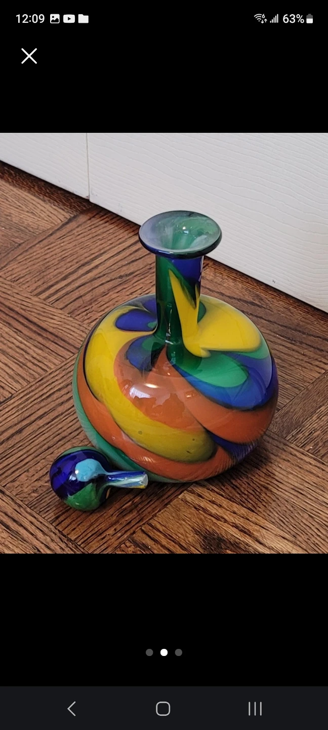Swirl Art Glass Decanter - photo 2