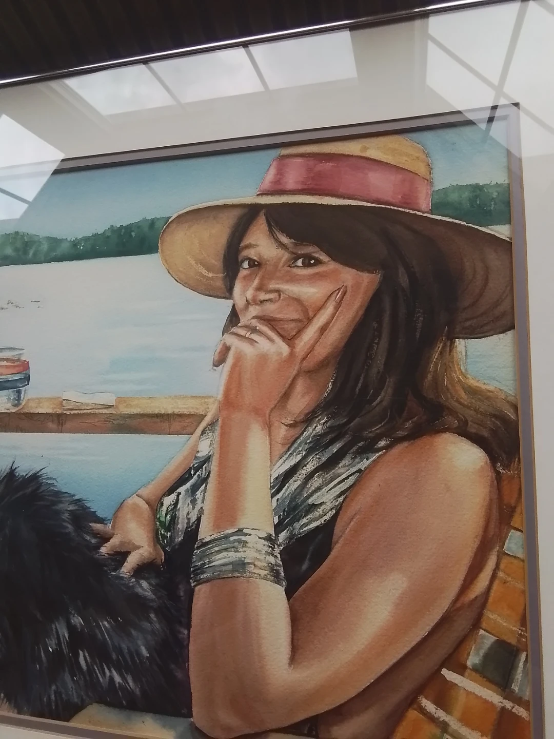 Original 1986 Roslyn Ramsay Watercolor Portrait - photo 2