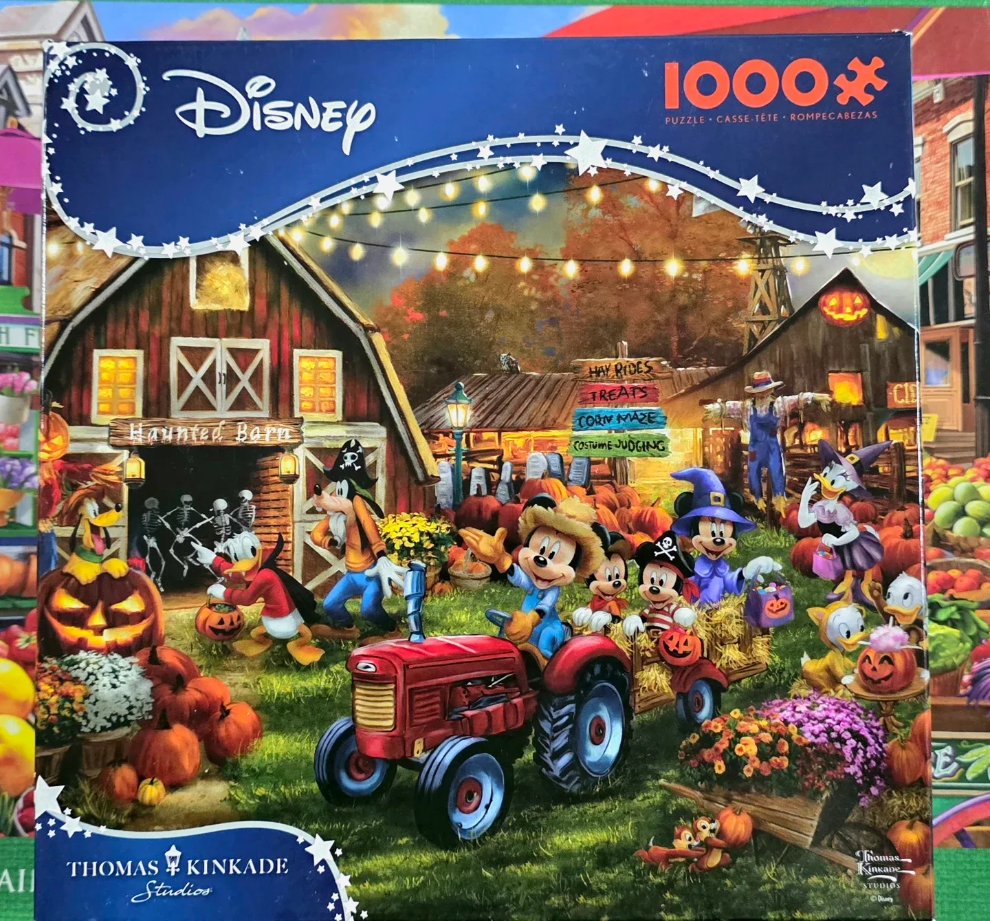 Disney Thomas Kinkade Haunted Barn 1000-Piece Puzzle