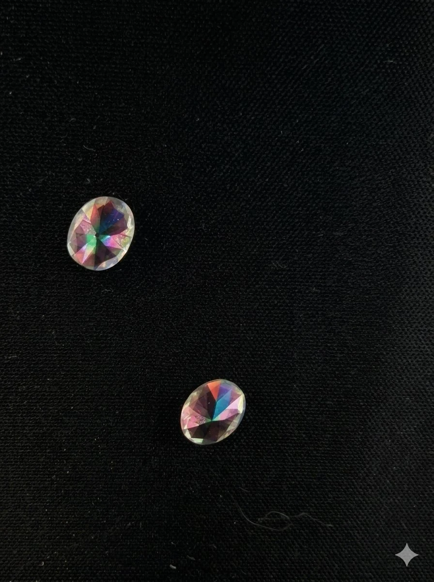 STUNNING 3.18 Carat Match-Pair Natural Mystic Topaz Gemstones - photo 2