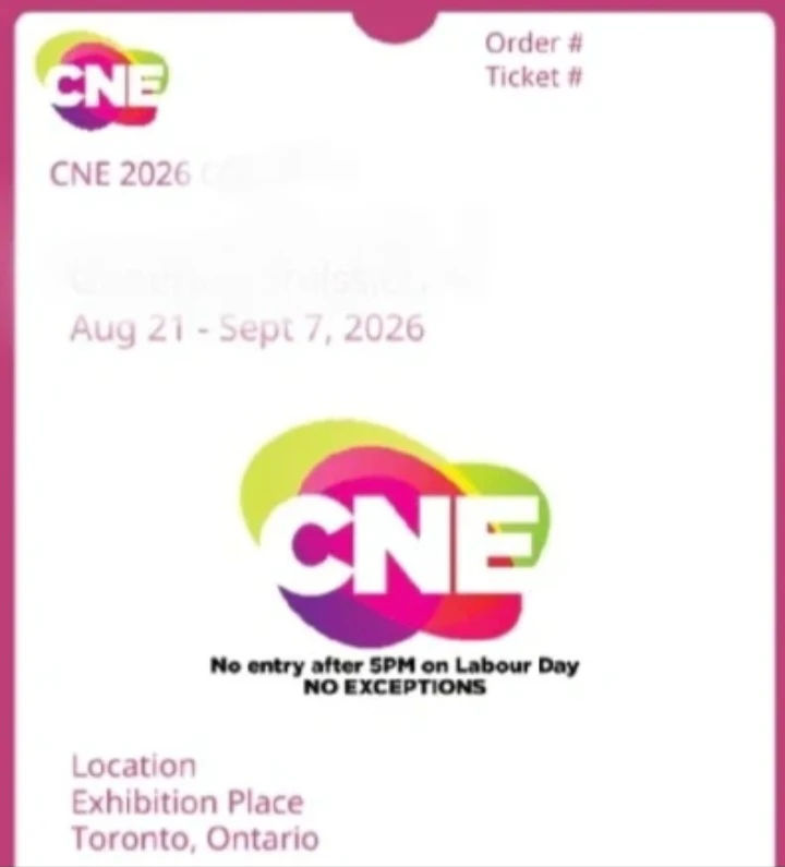 CNE 2026 Ticket admission and UNLIMITED rides