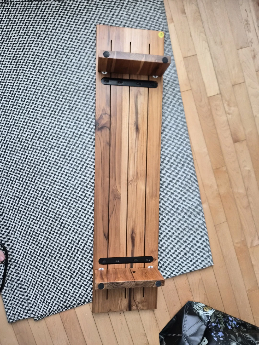 Desky Monitor Stand - Teak Hardwood - photo 3