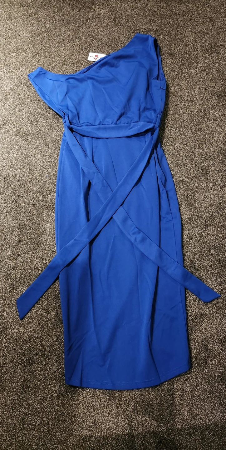 Kate Kasin Royal Blue One-Shoulder Dress 🏈 - photo 3