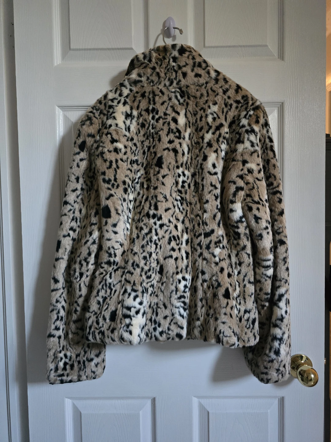 Jones New York Faux Fur Animal Print Jacket - photo 2