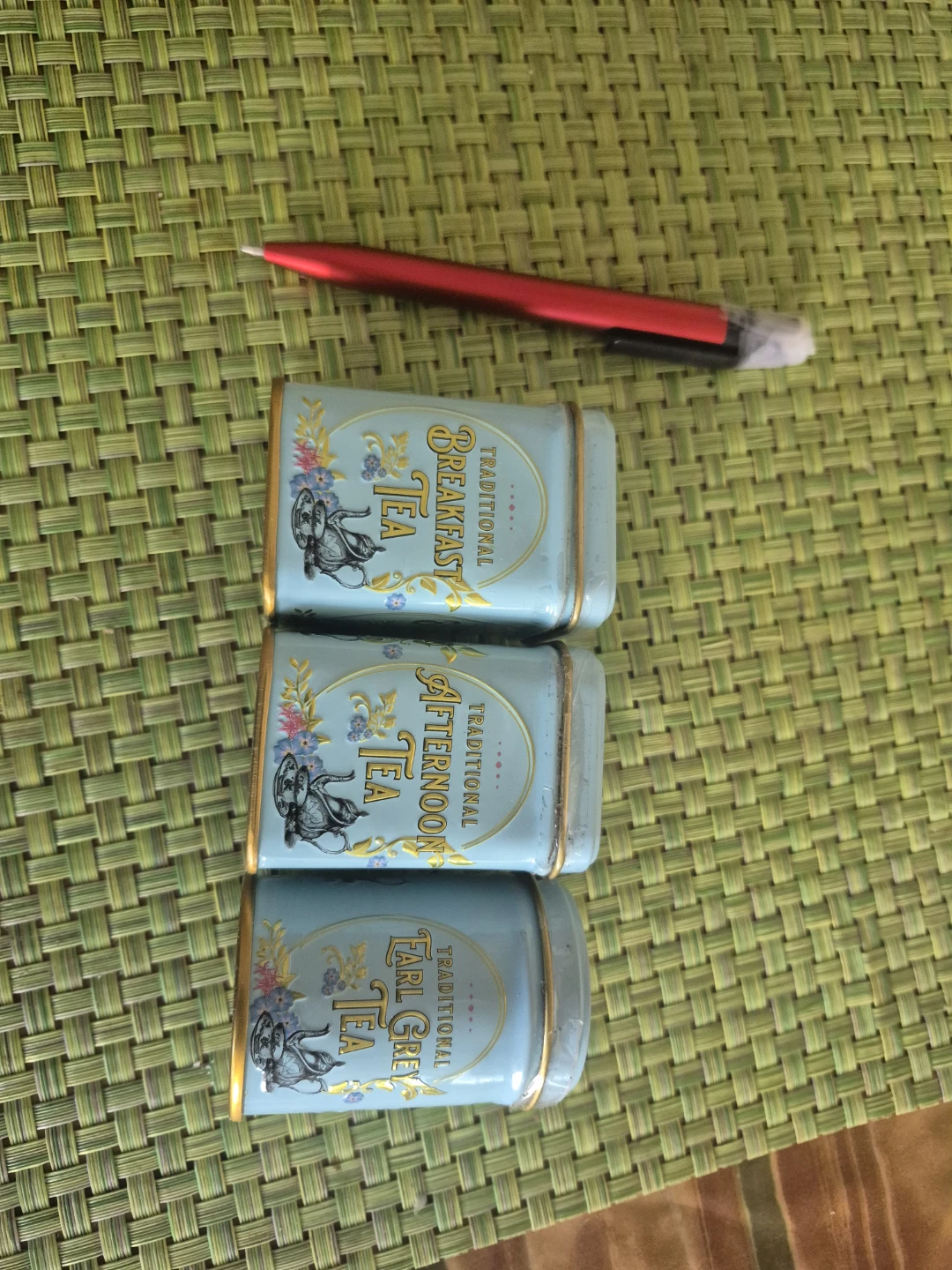 Set of 3 Traditional Tea Mini Tins