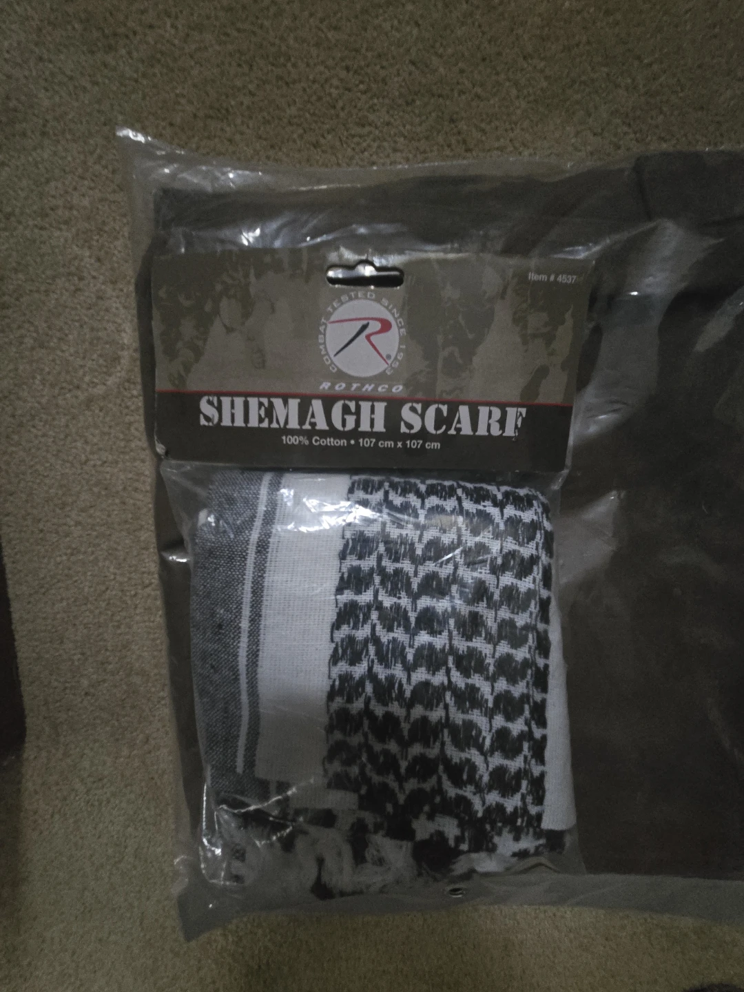 Rothco Shemagh Scarf Black and White