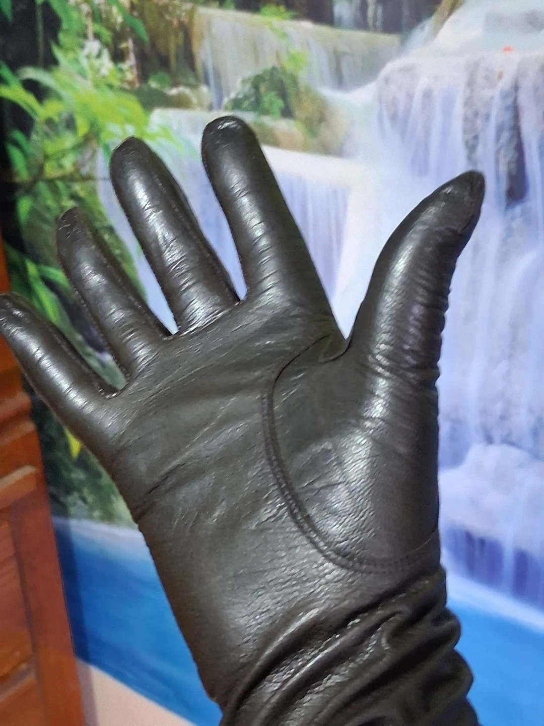 Vintage black Italian leather gloves - photo 2