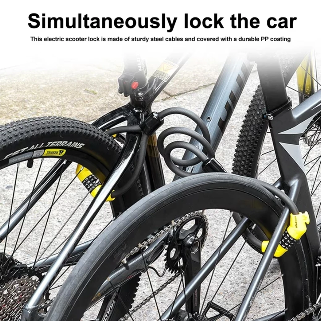 password lock cable lock UGRADED ebike escootet bicycle - photo 4