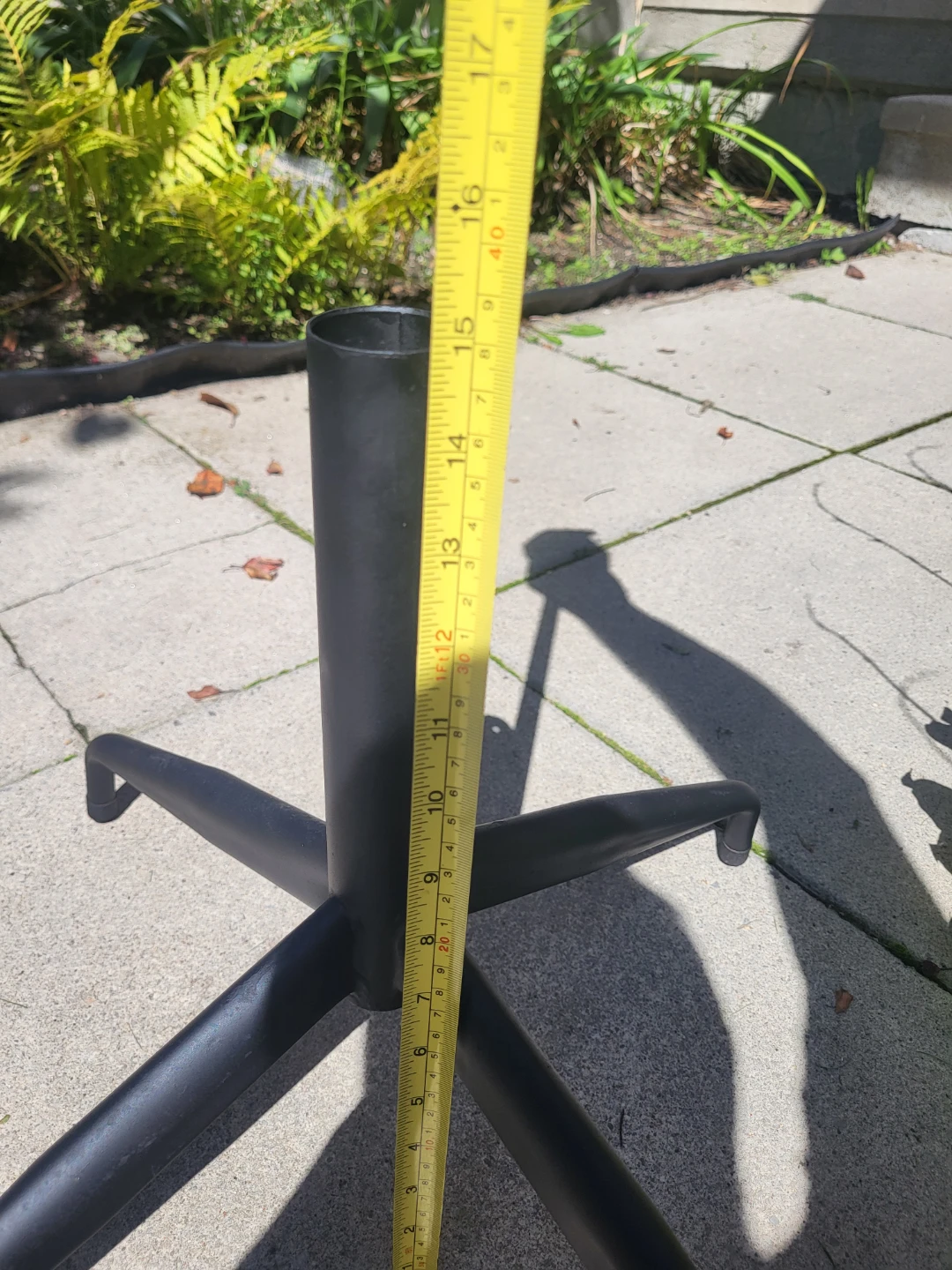 Black Metal Umbrella or Hat Rack Base - photo 4