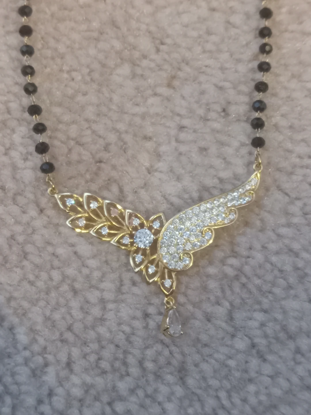 Mangalsutra Necklace with Matching Ring and Case - photo 3