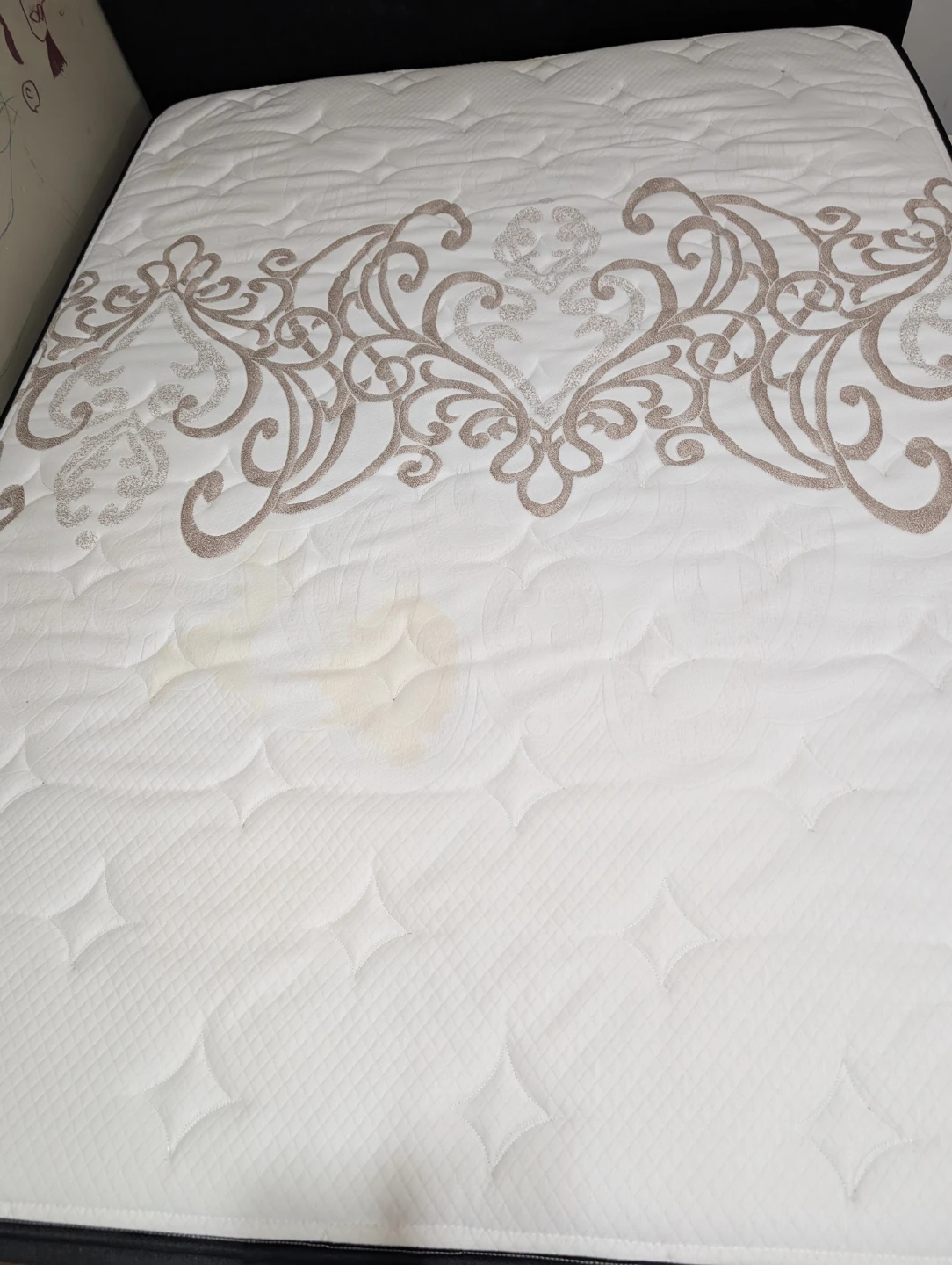 Queen  size mattress with bed frame - photo 2