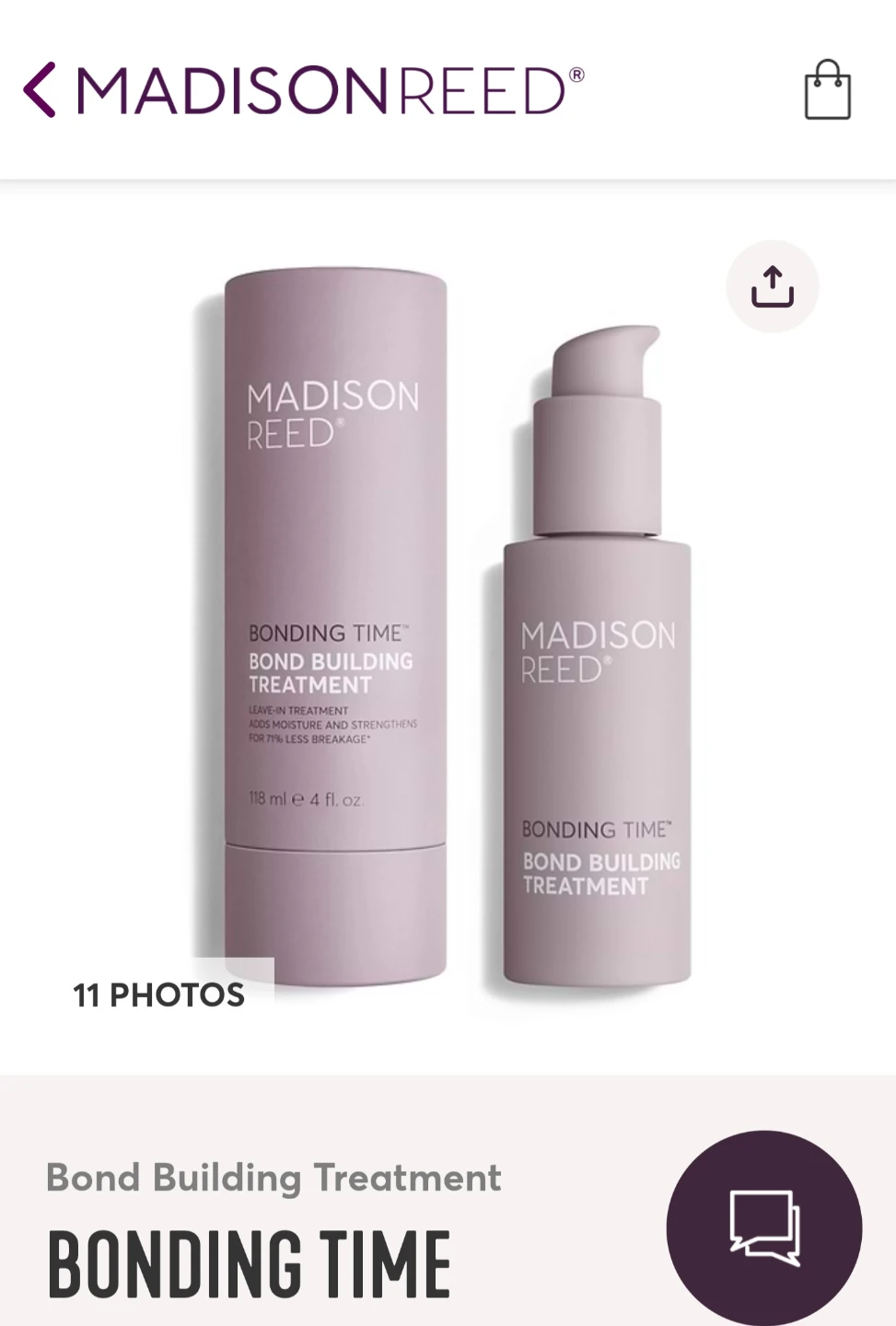 Madison Reed Bonding Time Bond Building Treatment