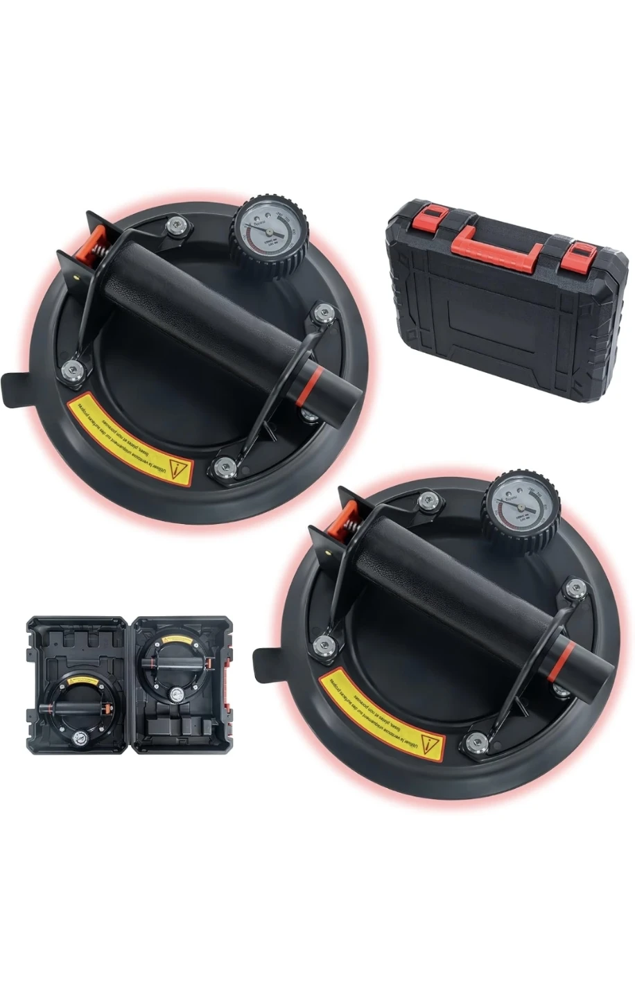 New 2 Pack Glass Suction Cup, 8" Heavy Duty Suction Cups