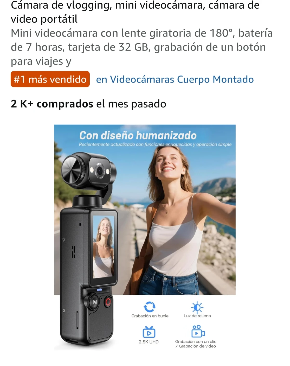 Black Portable Vlogging Camera (cash only) - photo 2