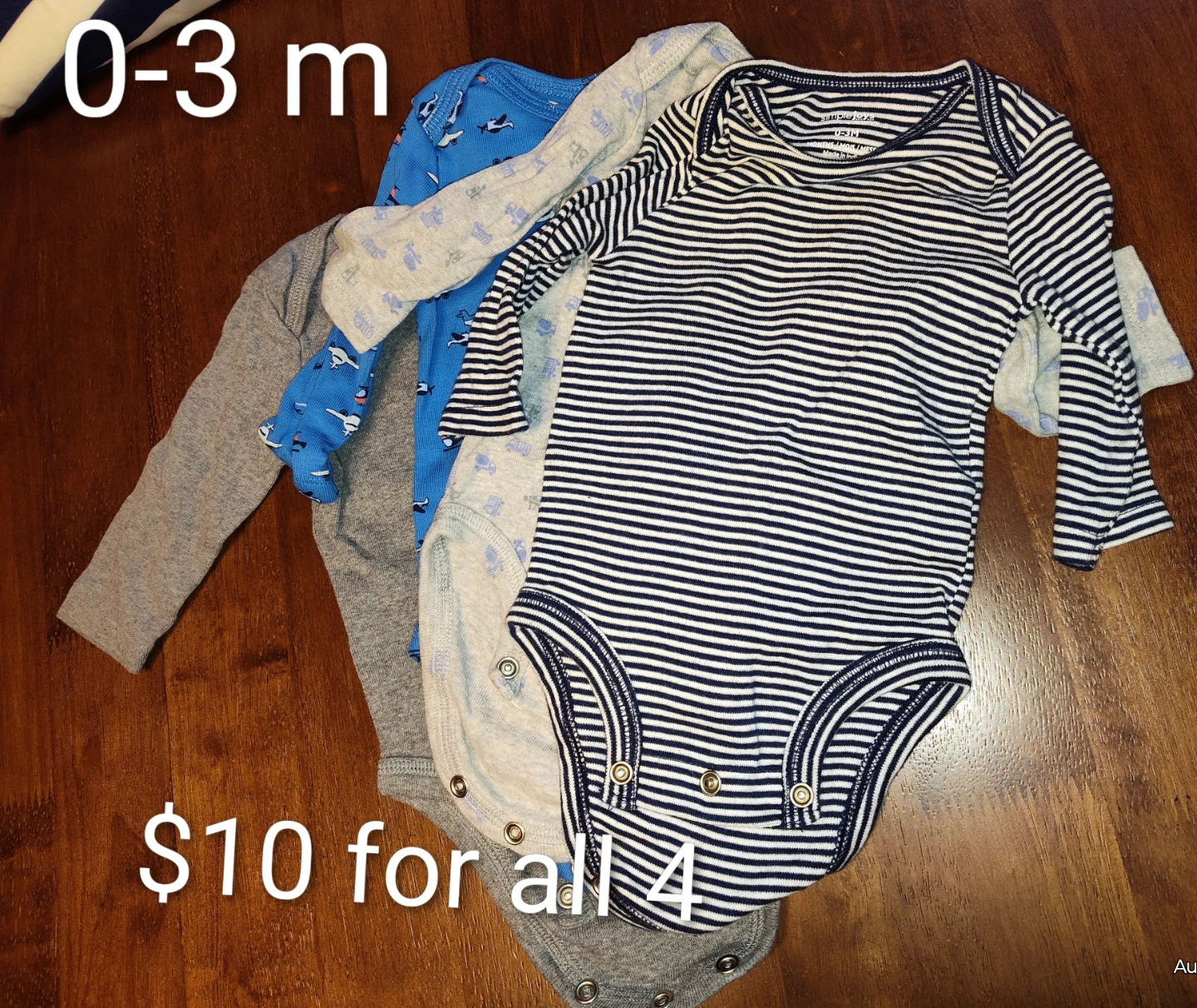 Assorted Baby Onesies and Sleepers 0-3M
