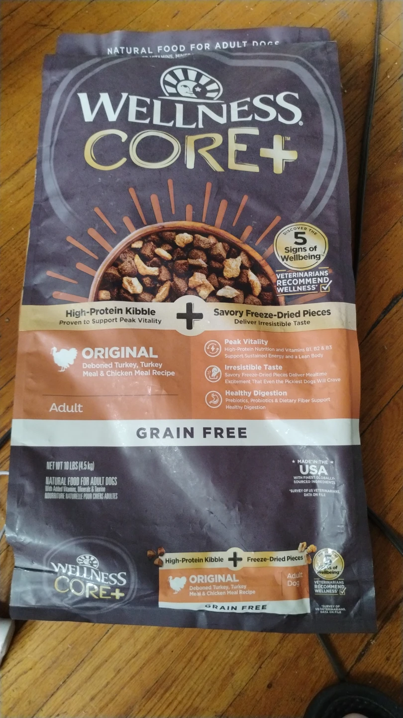 Wellness CORE+ Original Adult Dog Food 10 lbs
