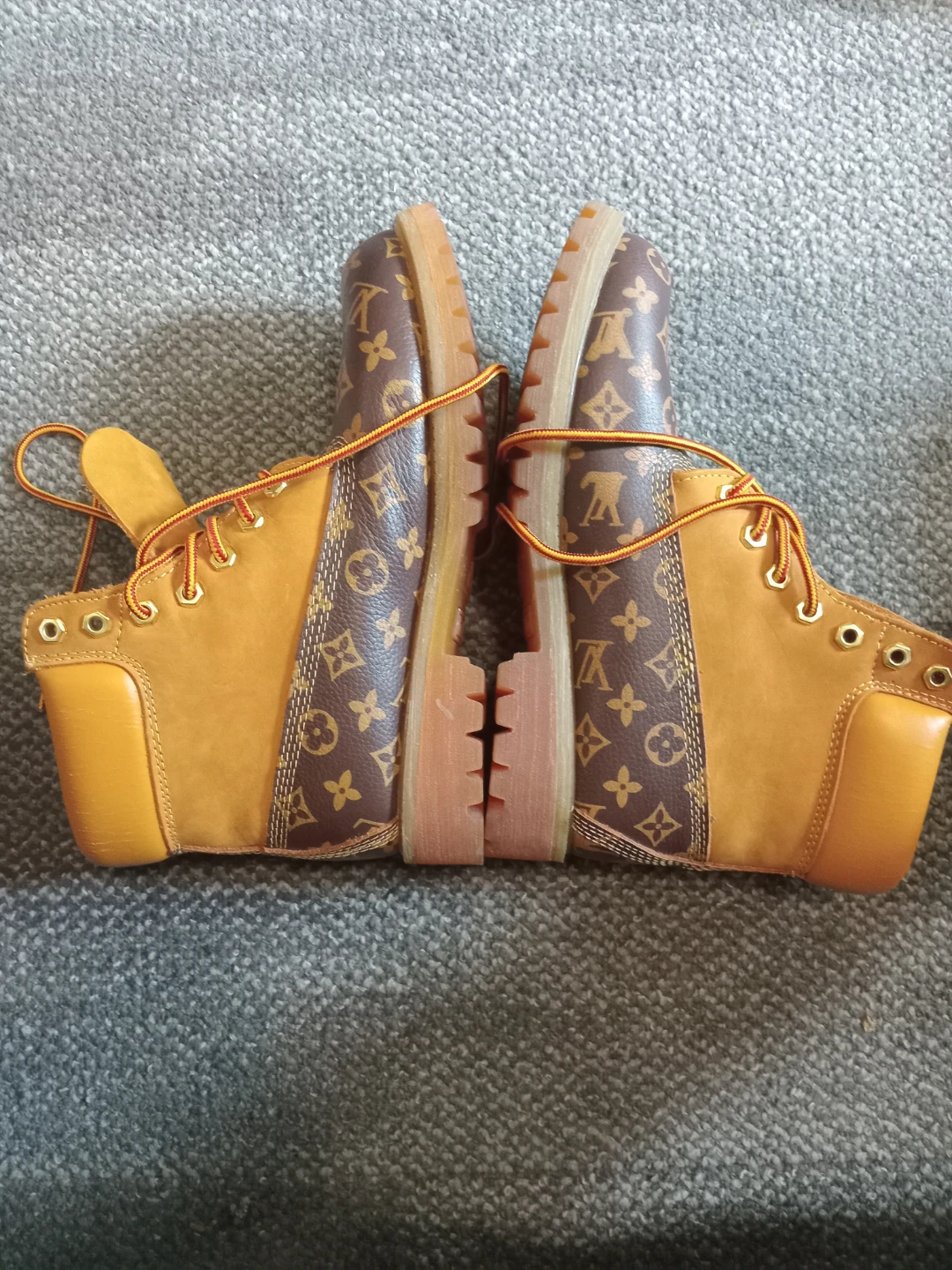 Louis Vuitton Monogram and Suede Boots