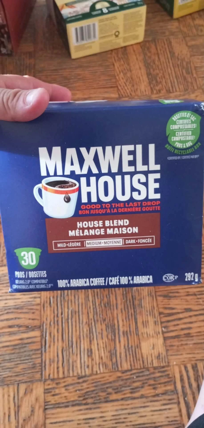 Maxwell House House Blend Coffee Pods 30 Count
