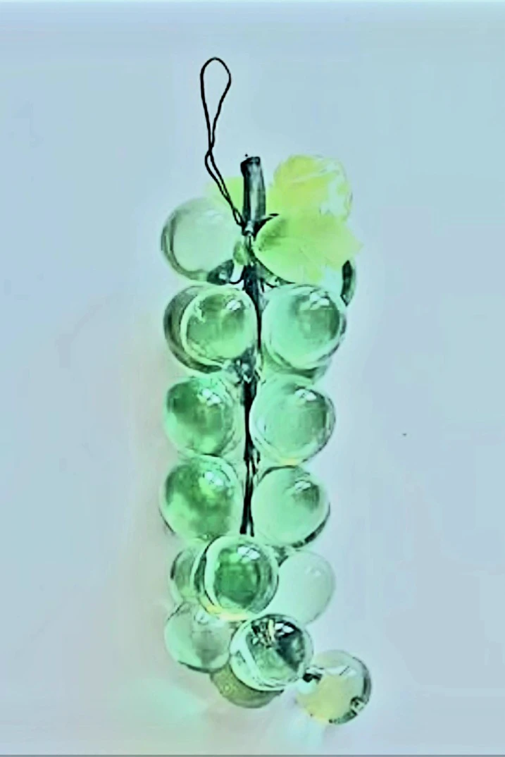 Glass Grape Cluster Ornament