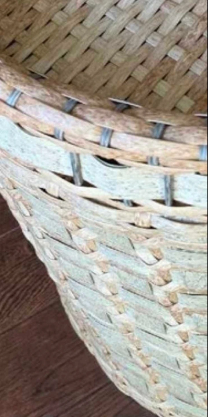 Large Woven Storage Hamper with Lid & Metal Frame🏈 - photo 3