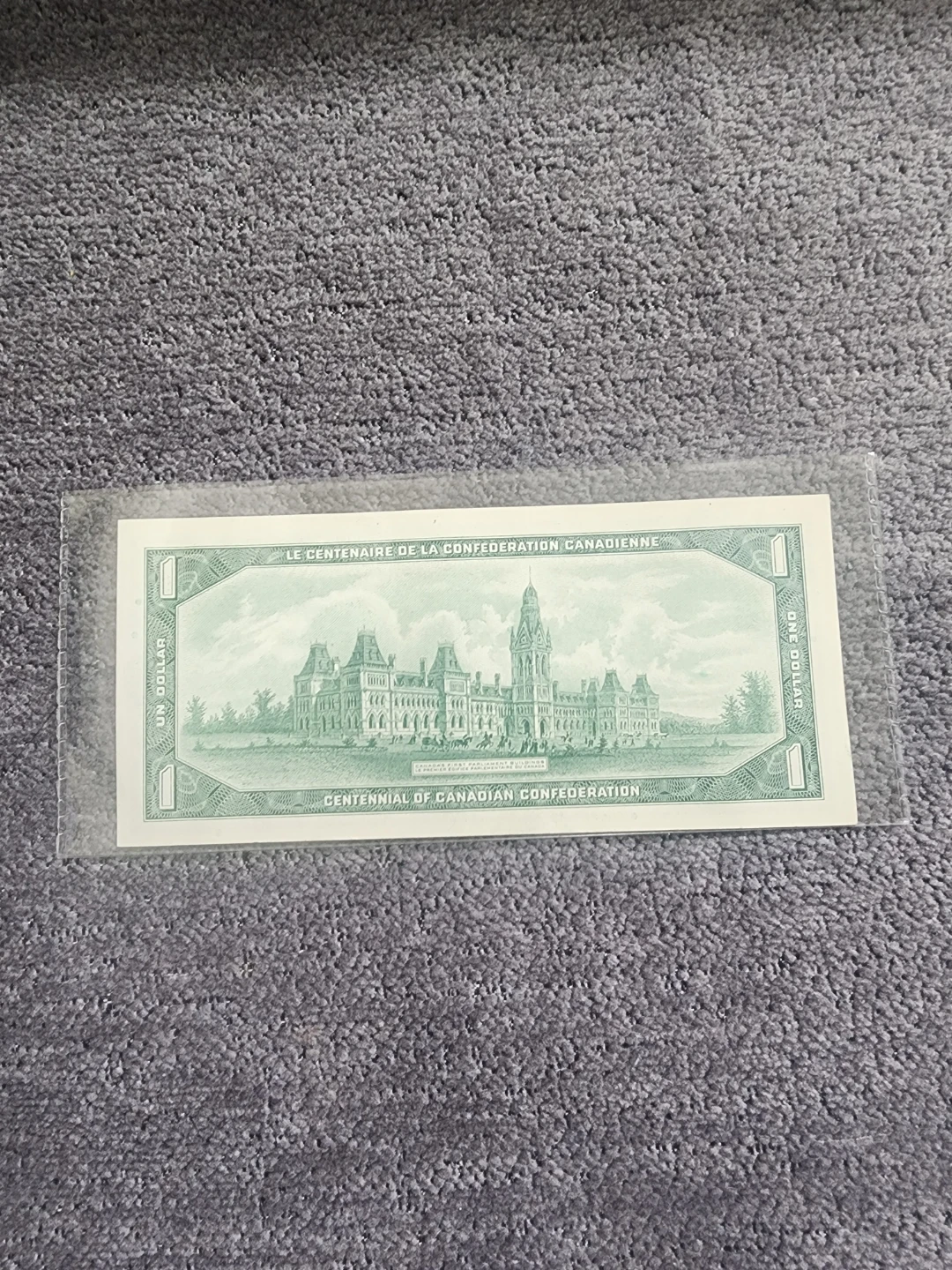 1967 Centennial Canadian One Dollar Bill - photo 2