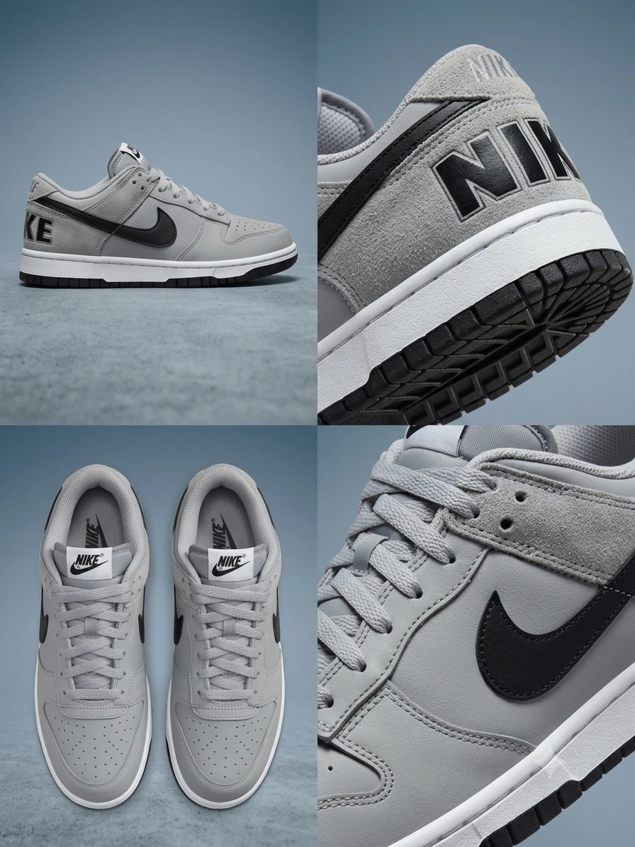 Nike Dunk Low Grey and Black