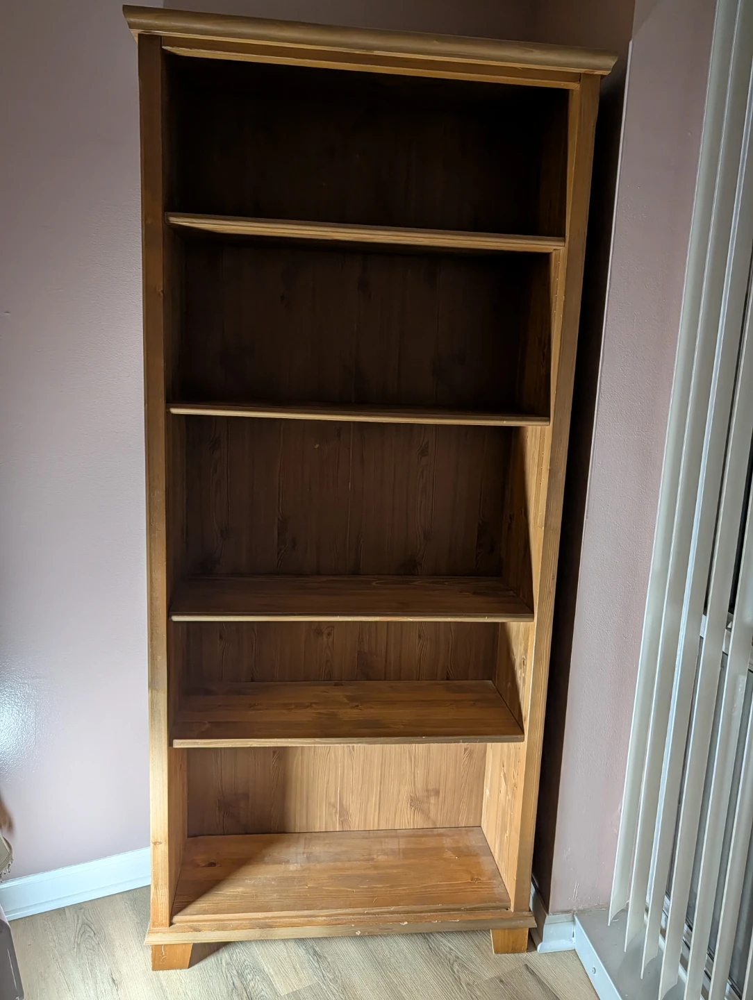 Solid wood book case