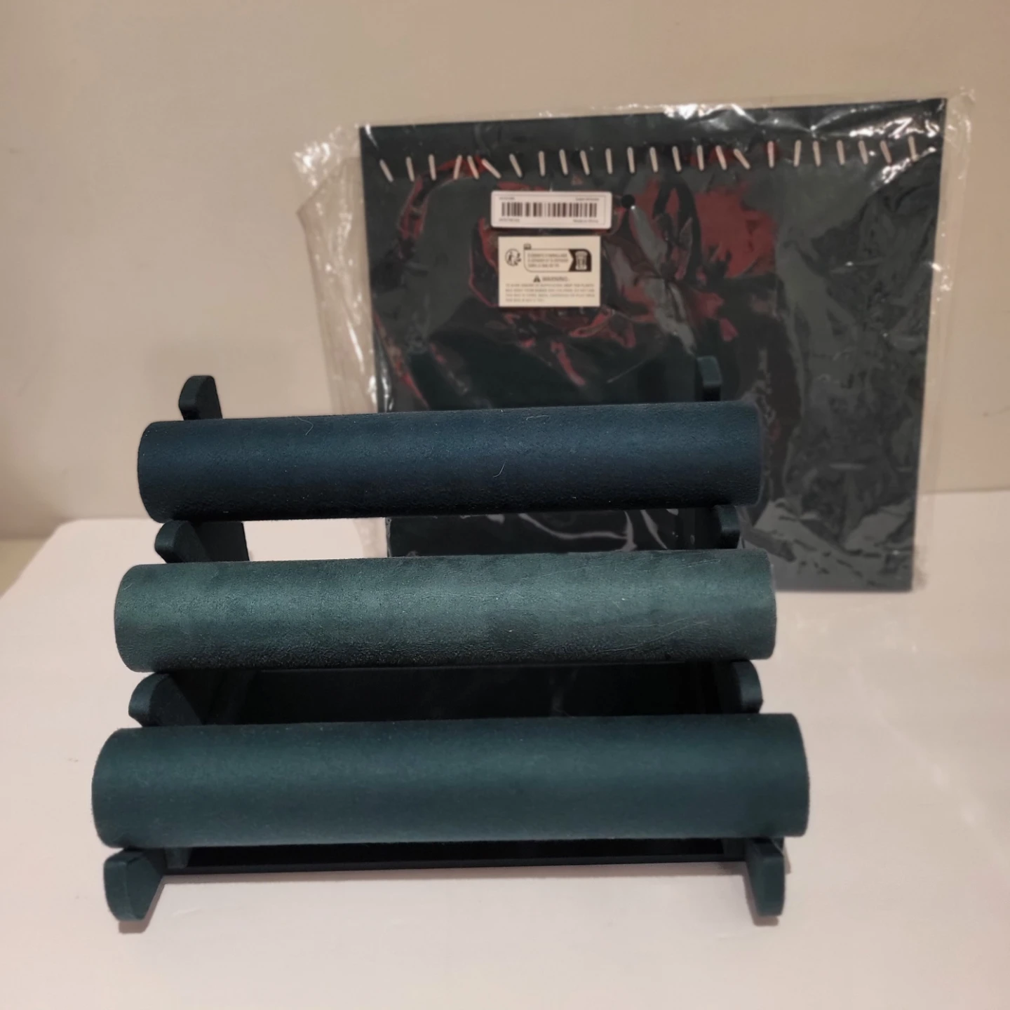Forest Green Velvet Jewellery Displays