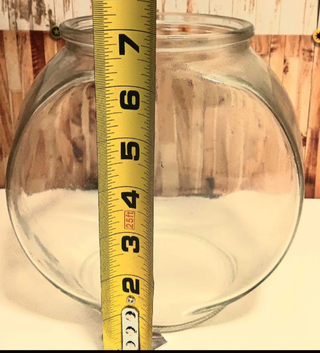 🐠Glass Fish Bowl 7" x 8"🐡 - photo 3