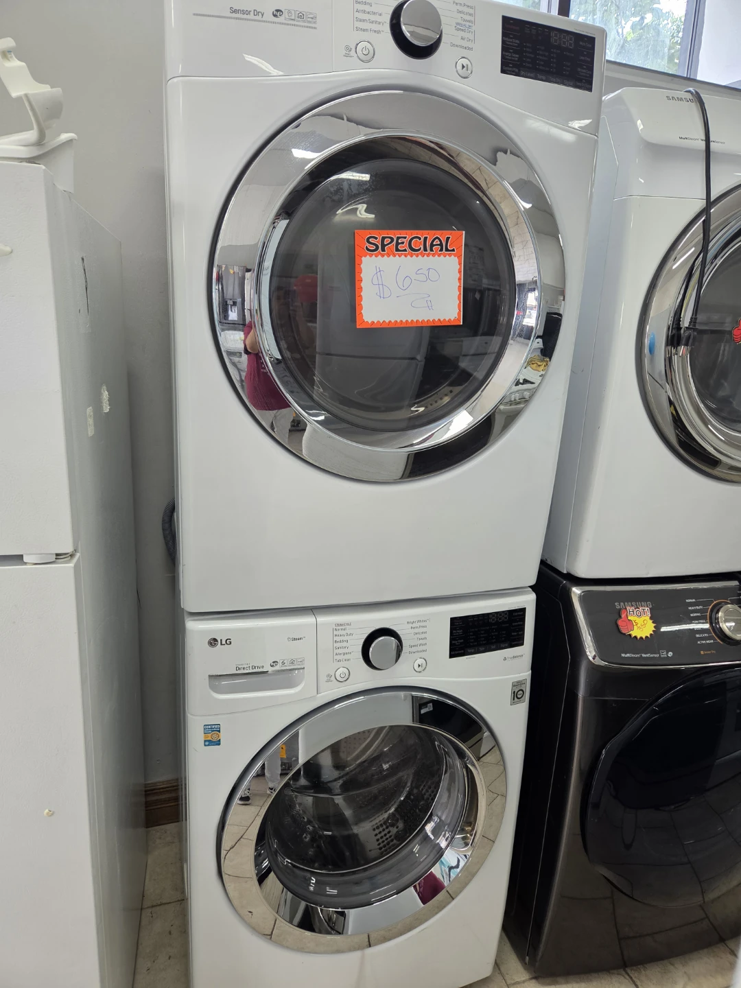 LG Steam Dryer and Washer Set