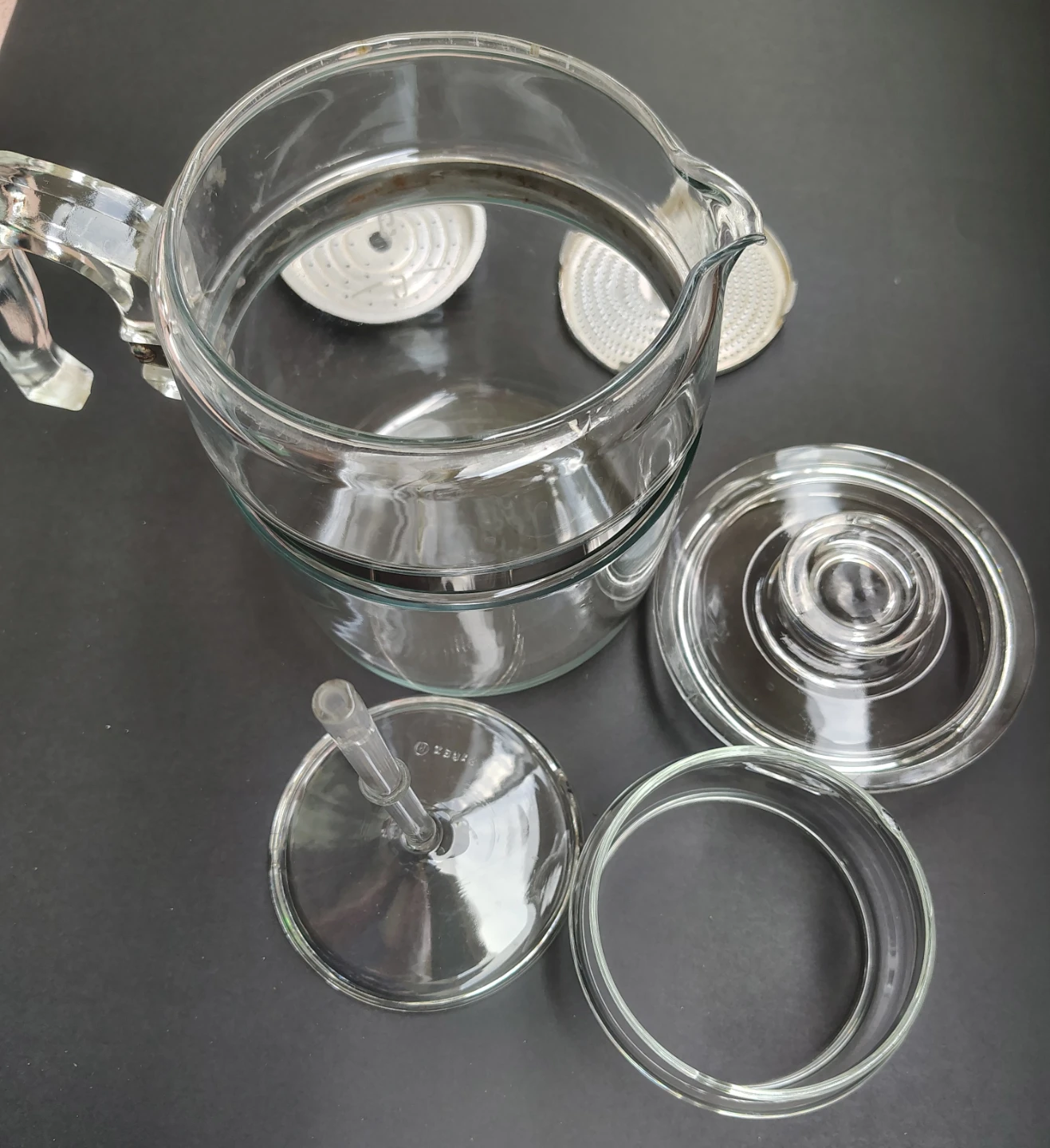 1950s vintage Pyrex Flameware Glass Coffee Percolator - photo 2