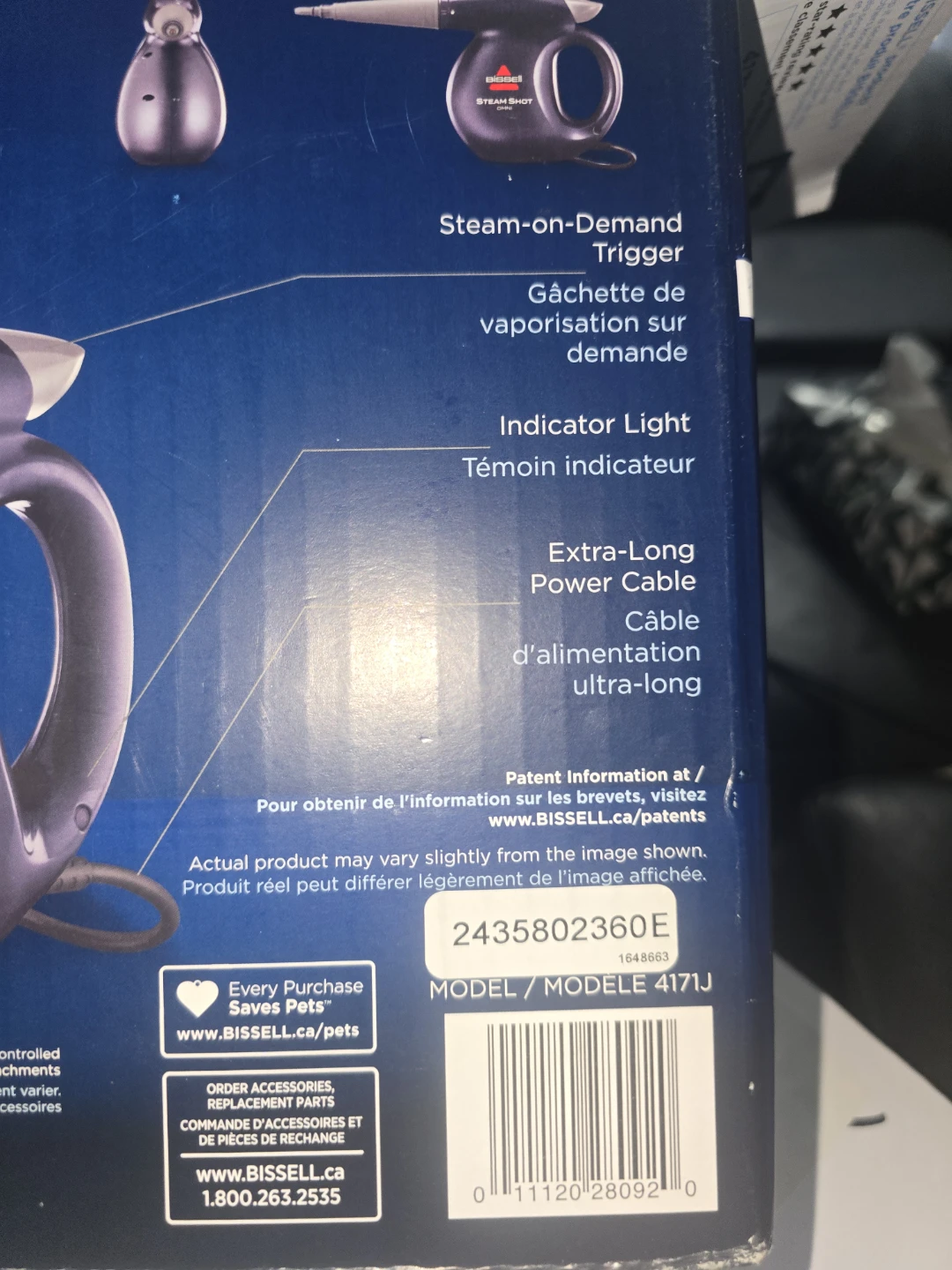 Bissell Steam Shot Omni Handheld Steam Cleaner