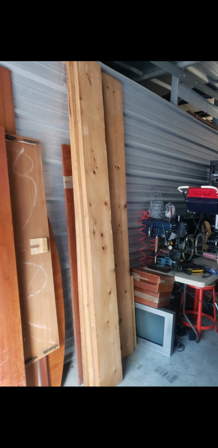 Pine lumber boards