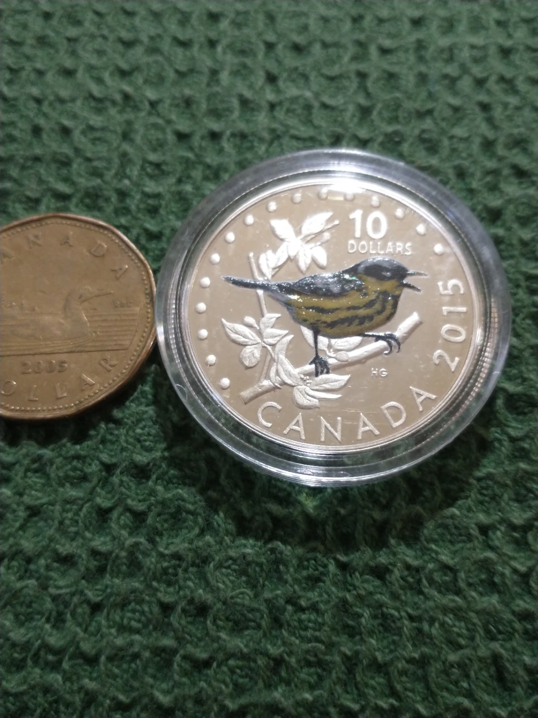 2015 Canada Baltimore Oriole 10 Dollar .999 Silver Coin KM#A1888 - photo 3