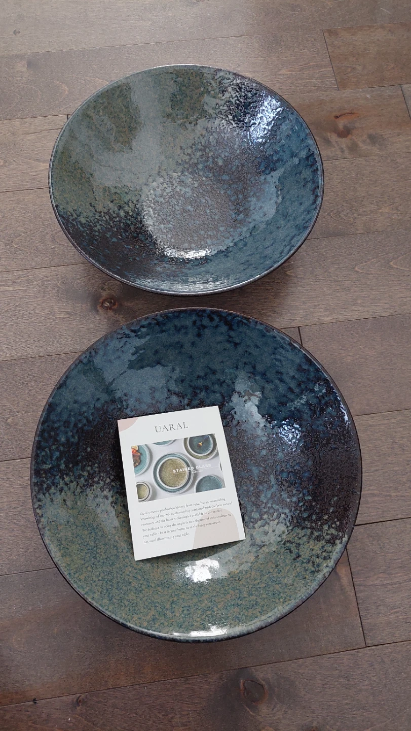 Uaral Ceramic Ramen Bowls - Nebula Blue, Set of 2 - photo 5