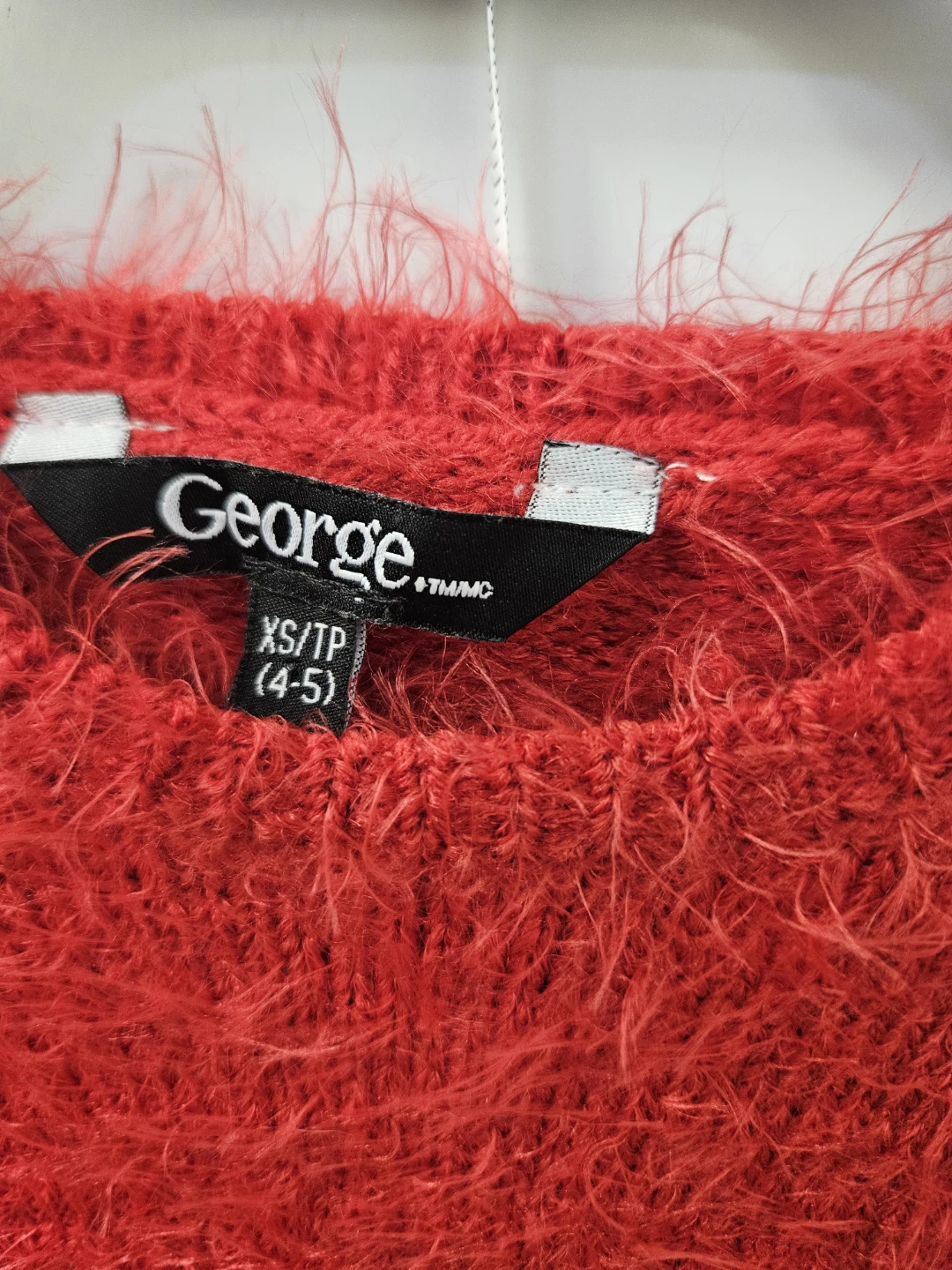 Red Reindeer Fuzzy Sweater 4/5 T - photo 2