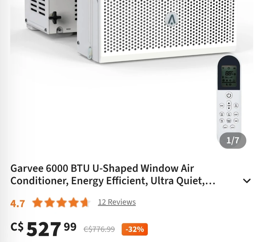 NEW Garvee Window Air Conditioner NCA-06C/X1E - photo 5