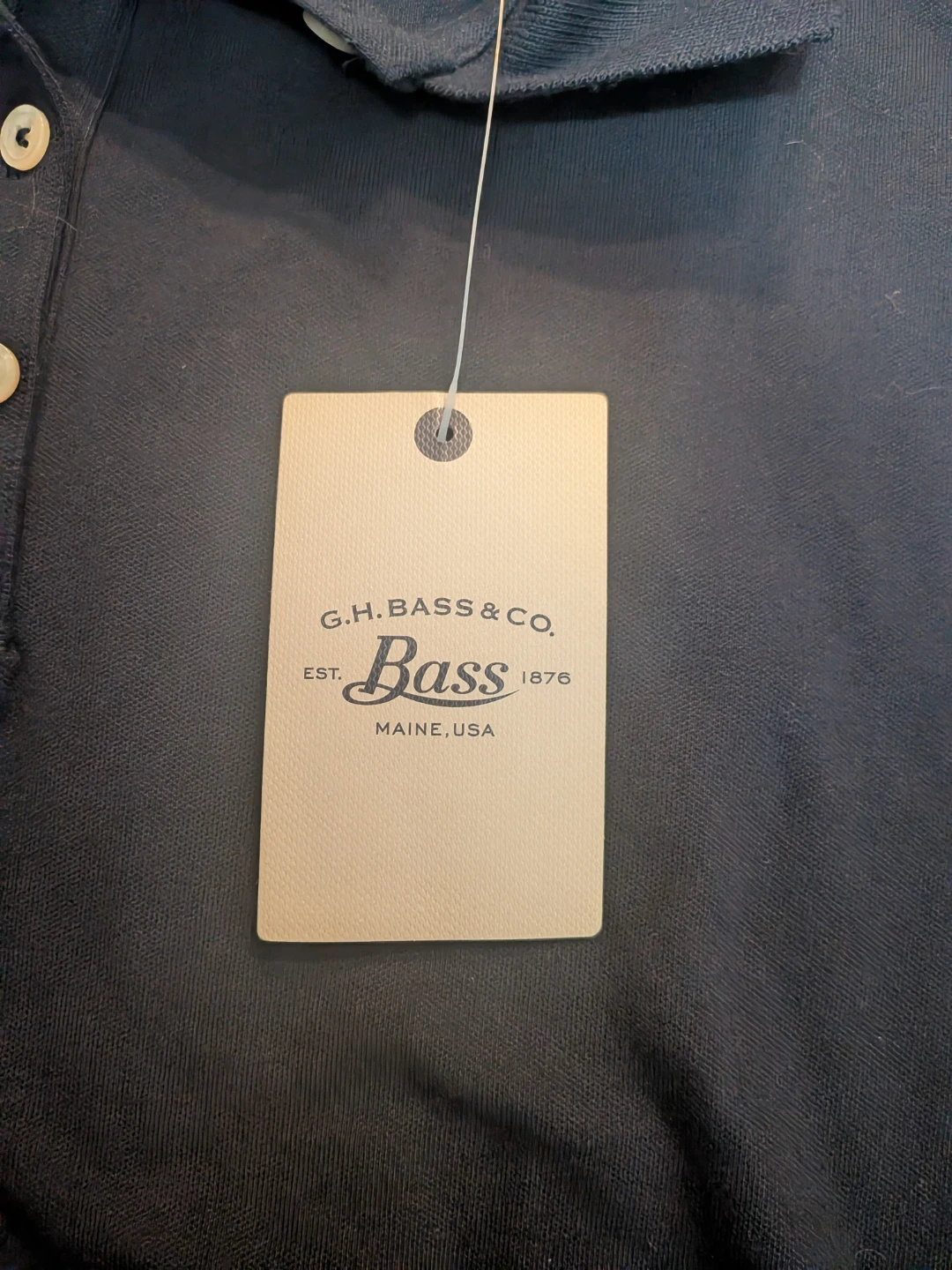 G.H. Bass & Co. Navy Blue Polo Shirt - photo 3