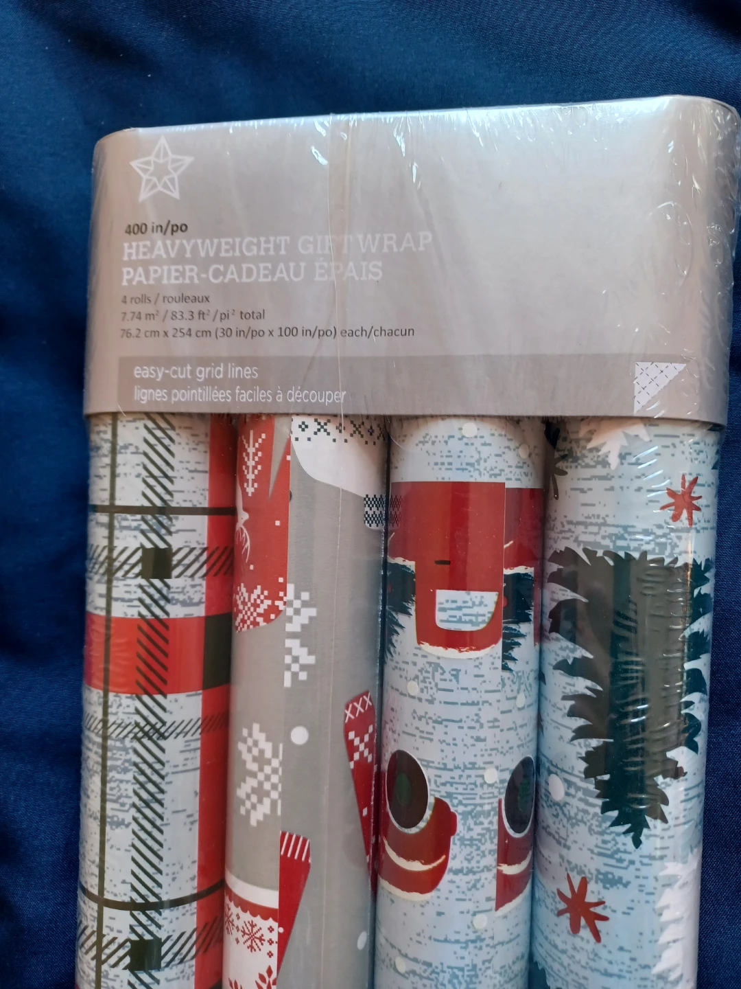 4 Pack Heavyweight Holiday Gift Wrap - photo 2