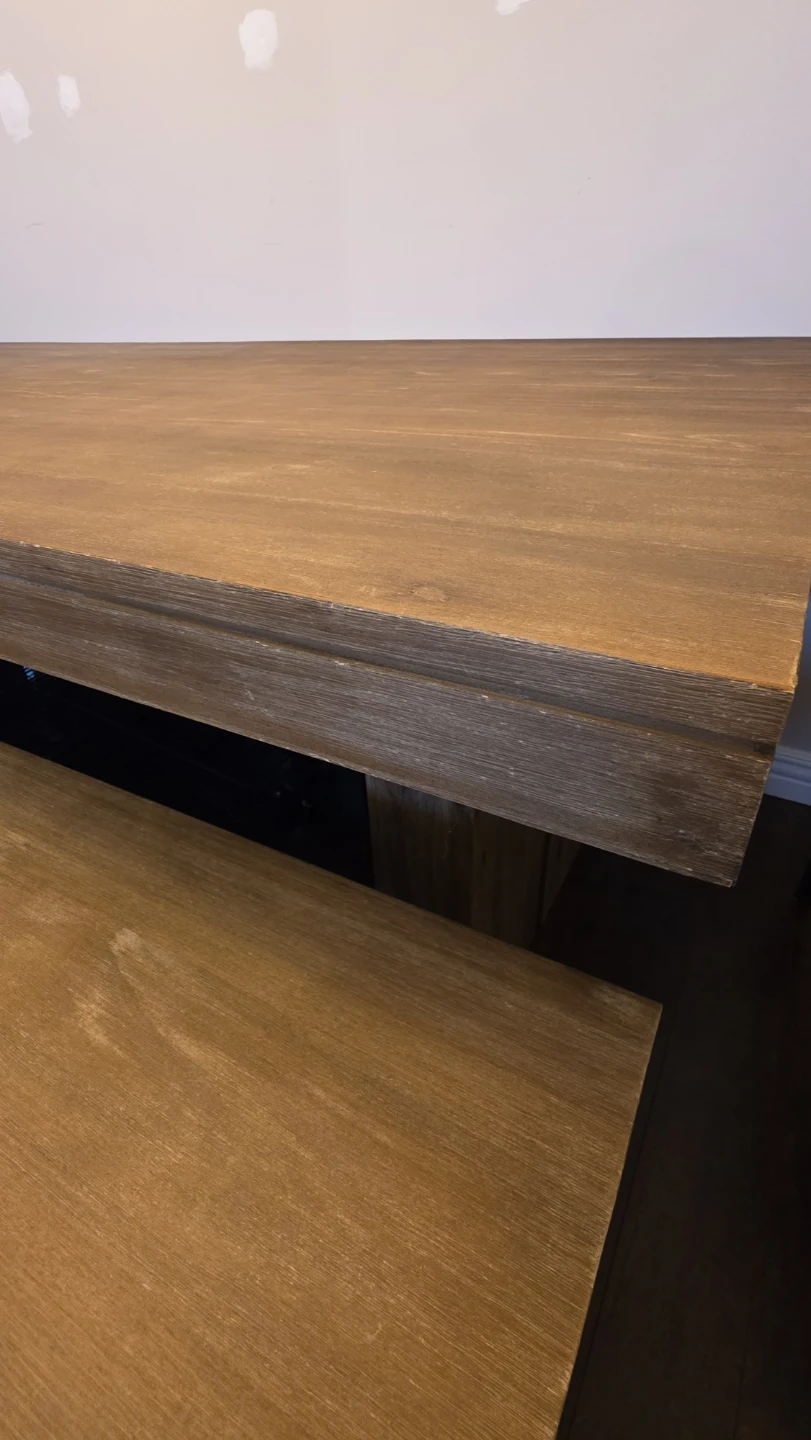 Structube dining table set with 1 bench - photo 2